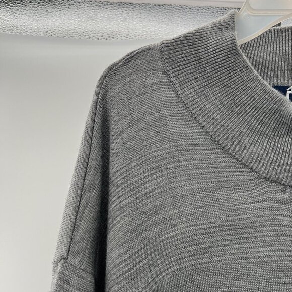 Cutter & Buck Men's 1/4 Zip Pullover Sweater Gray Long Sleeve Size 2XL Tall - Picture 5 of 9